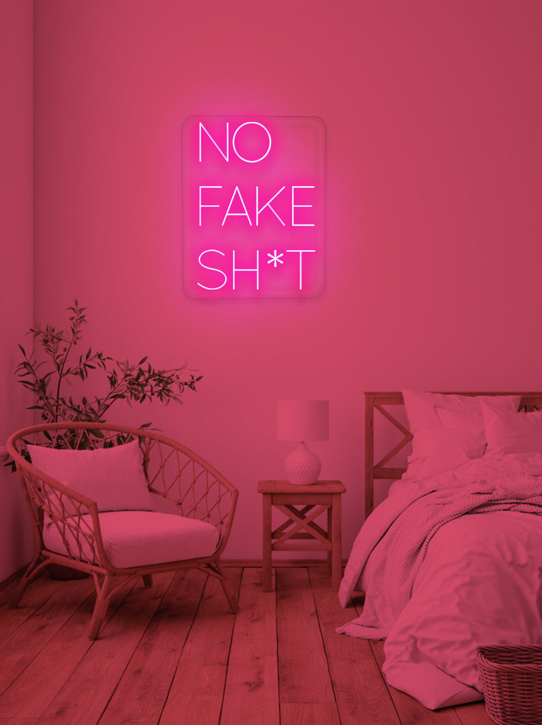 No fake sh*t - LED Neon skilt