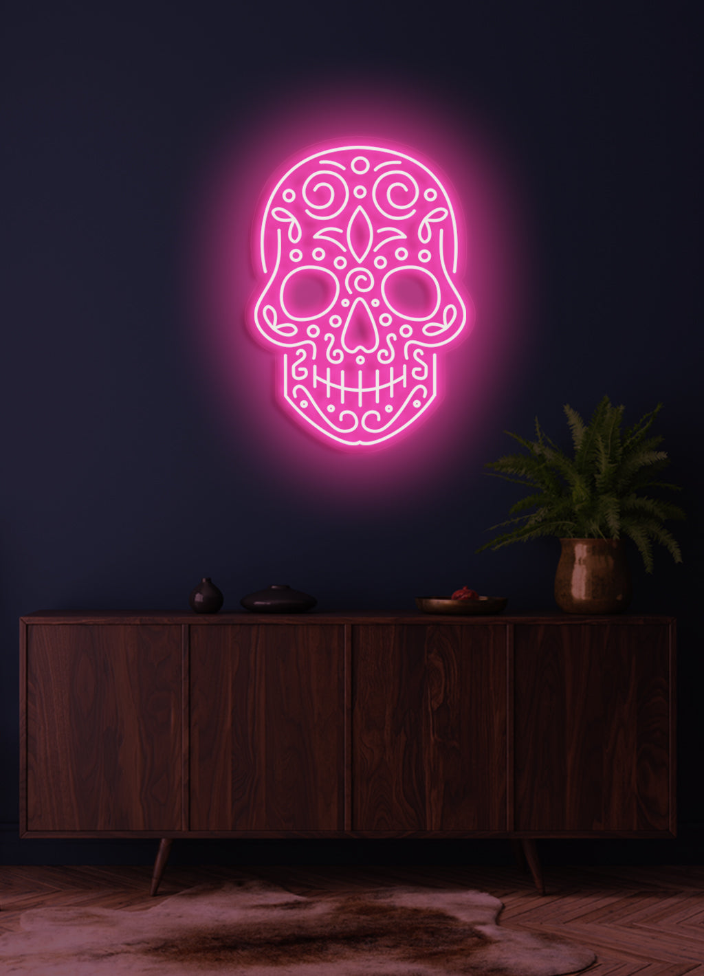 Skull - LED Neon skilt