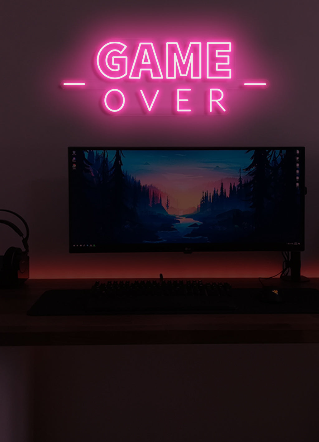 Game over - LED Neon skilt