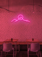 Mountain sunrise - LED Neon skilt