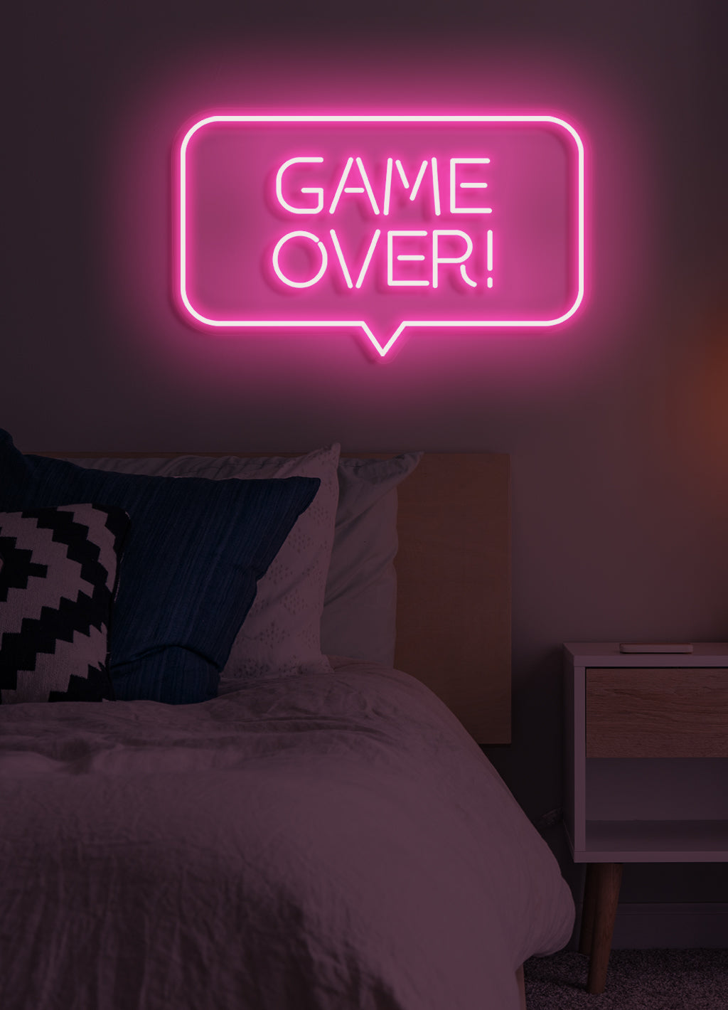 Game over - LED Neon skilt