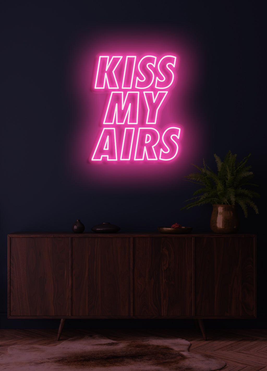 Kiss My Airs - LED Neon skilt