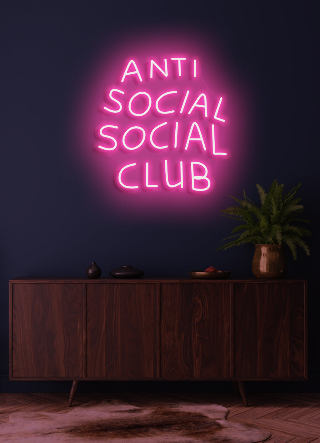 Anti social social club - LED neonskylt