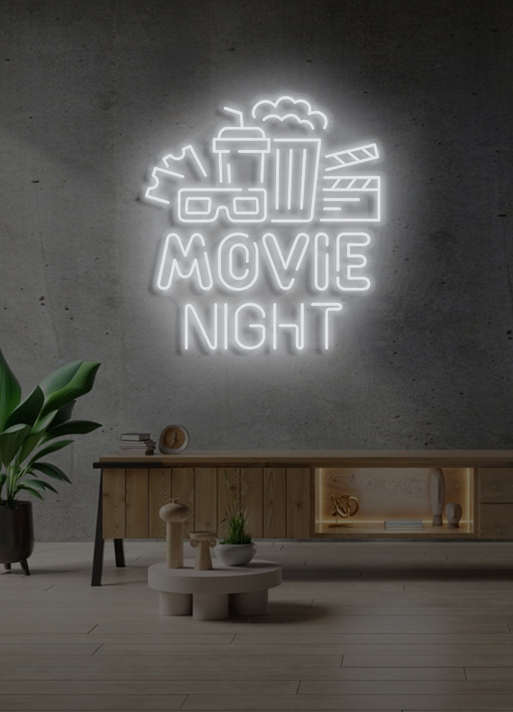 Movie Night - LED Neon skilt