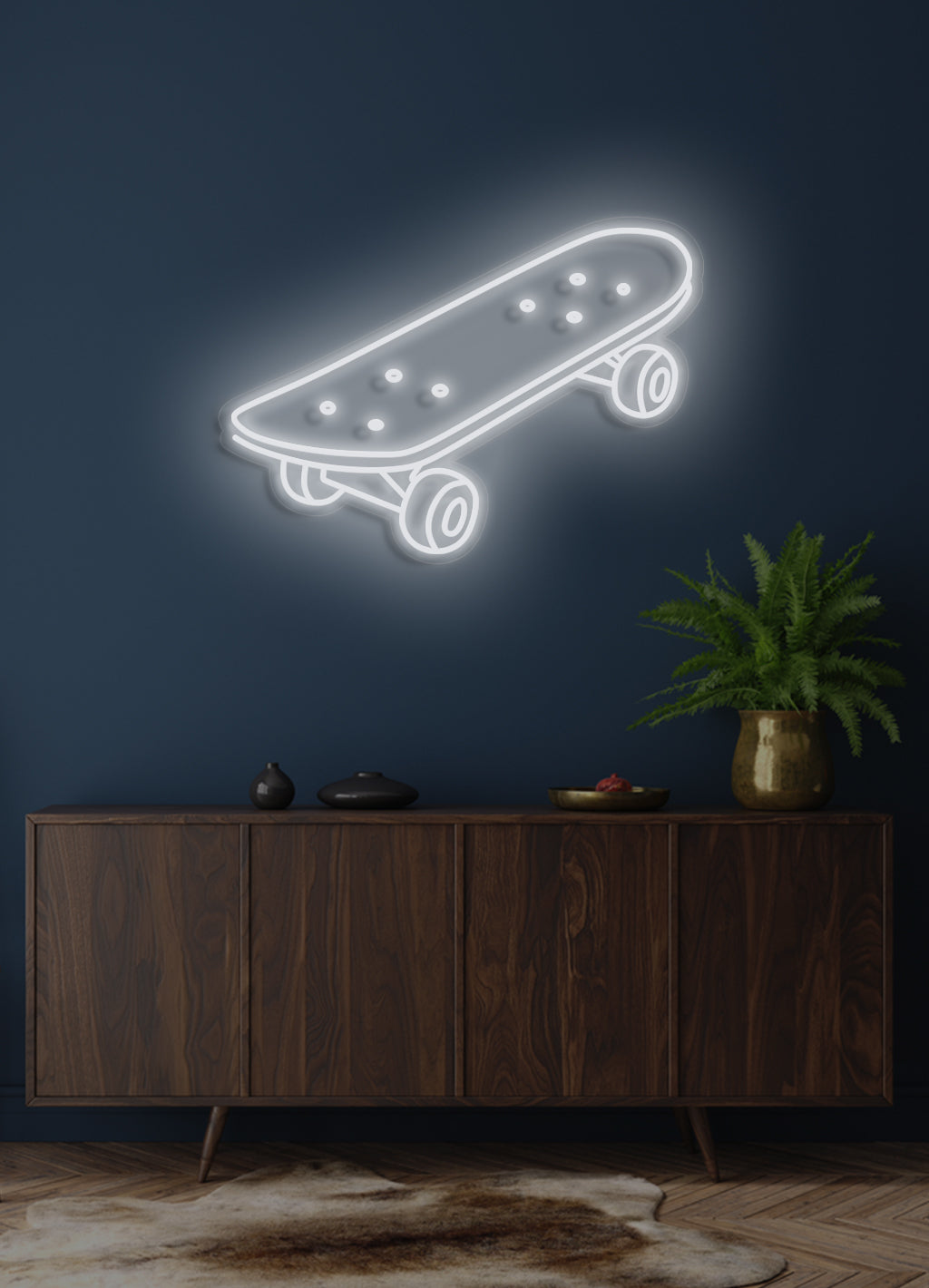 Skateboard - LED Neon skilt