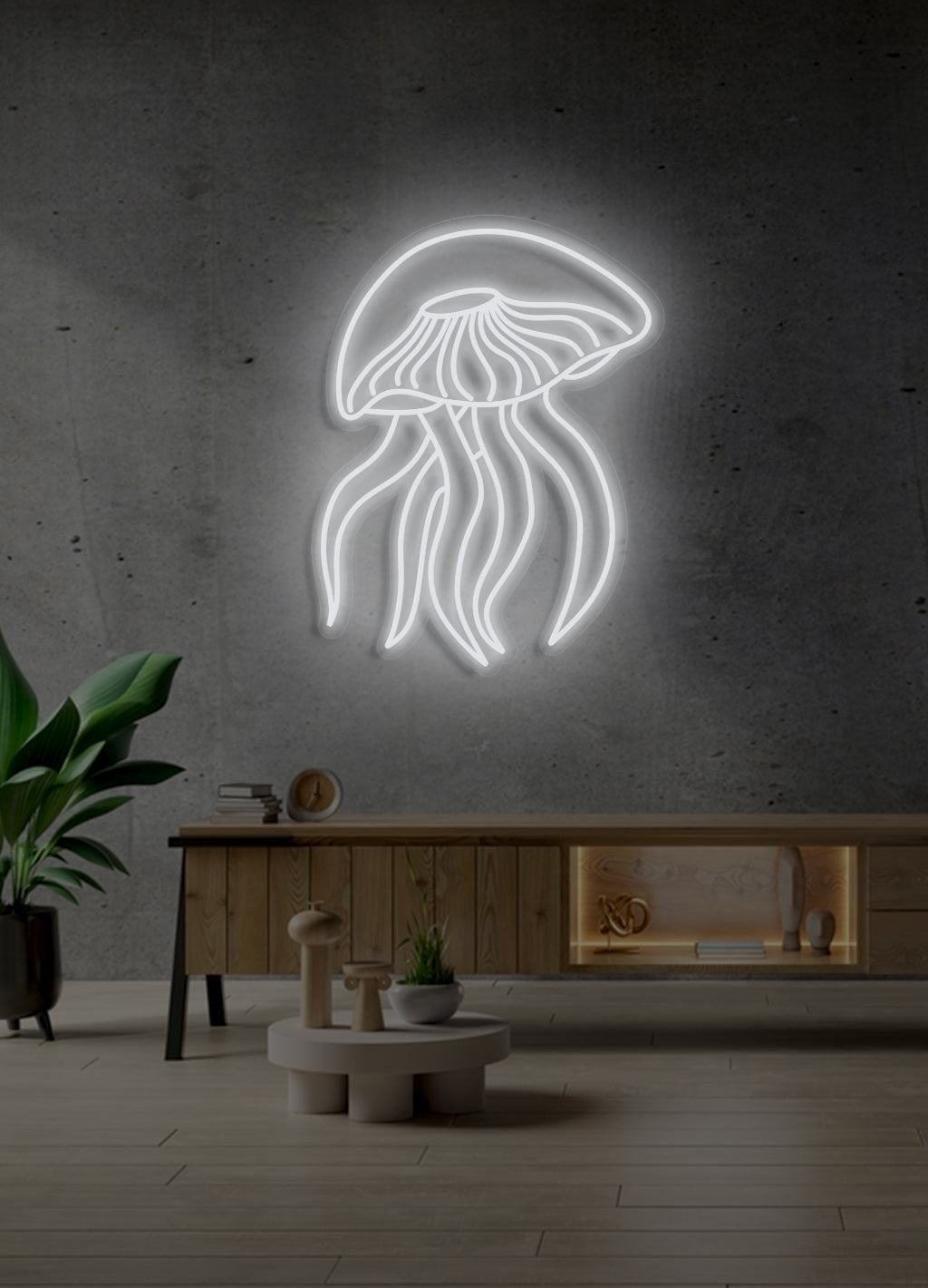 Jellyfish - LED Neon skilt