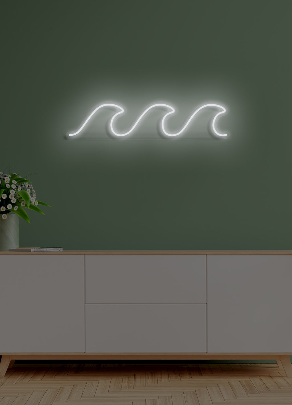 Vågor - LED neonskylt