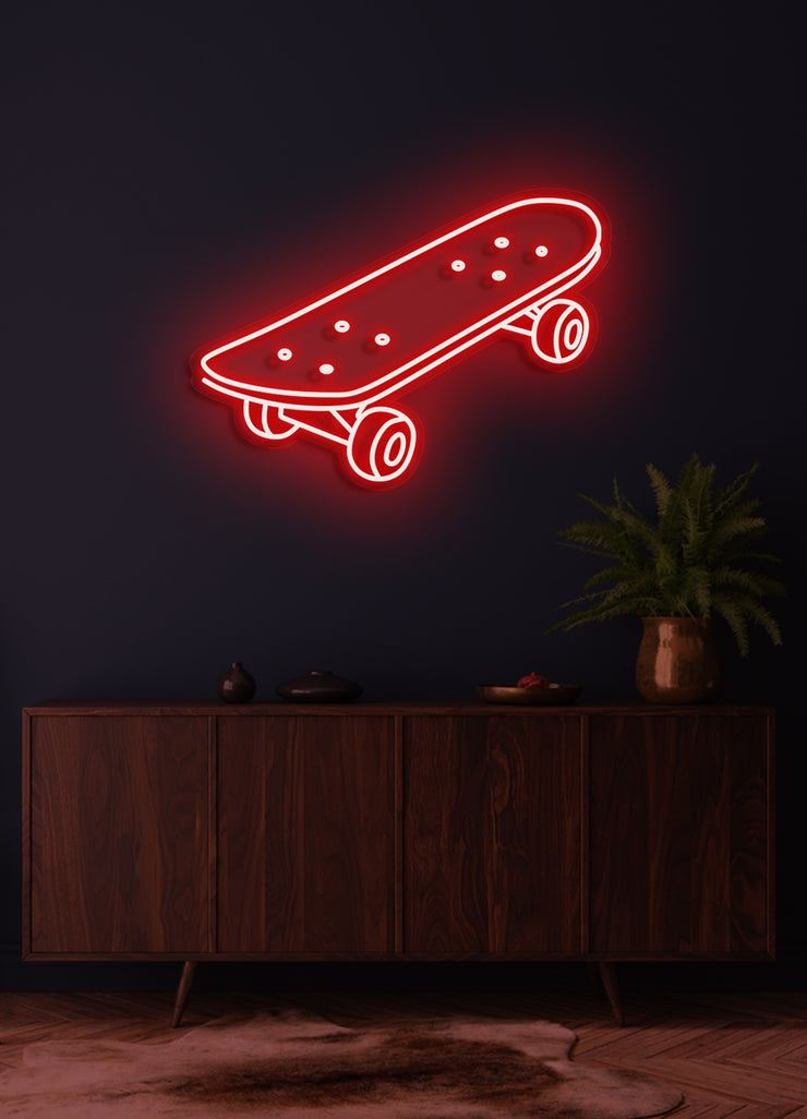 Skateboard - LED Neon skilt