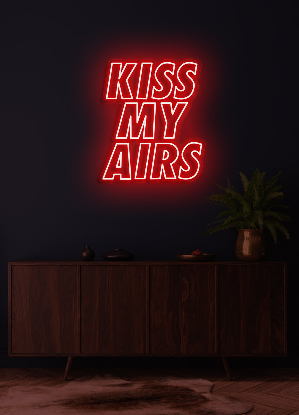 Kiss My Airs - LED Neon skilt