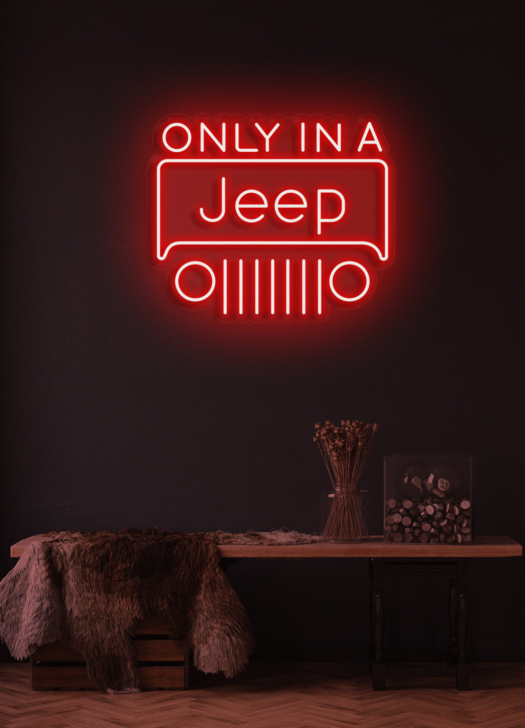 Endast i Jeep - LED Neon skilt