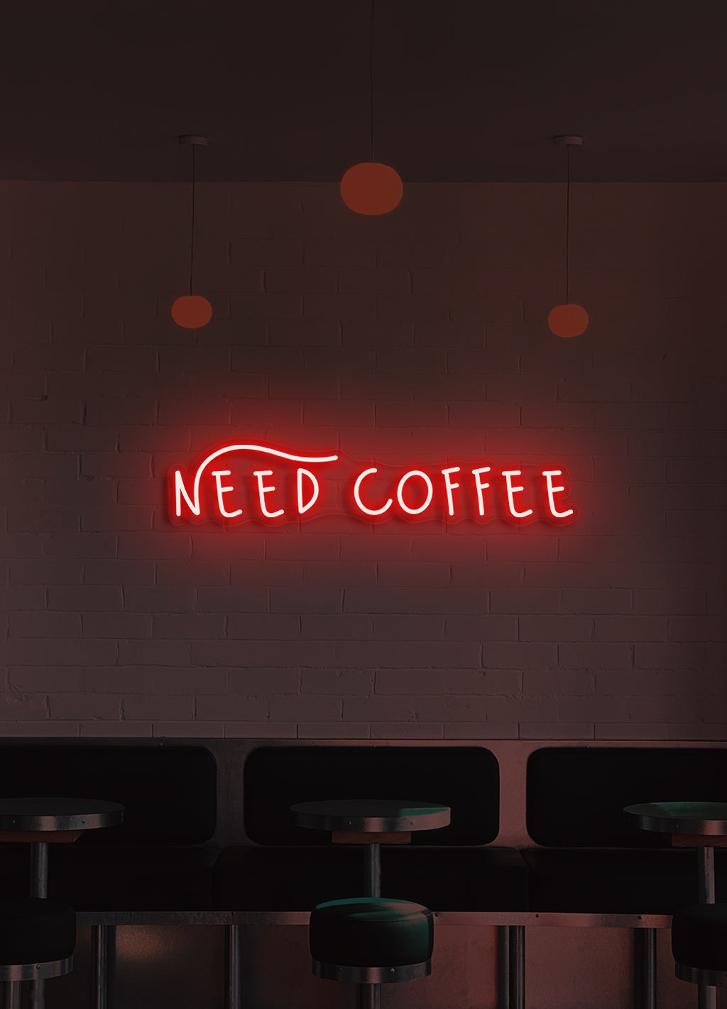 Behöver kaffe - LED Neon skilt