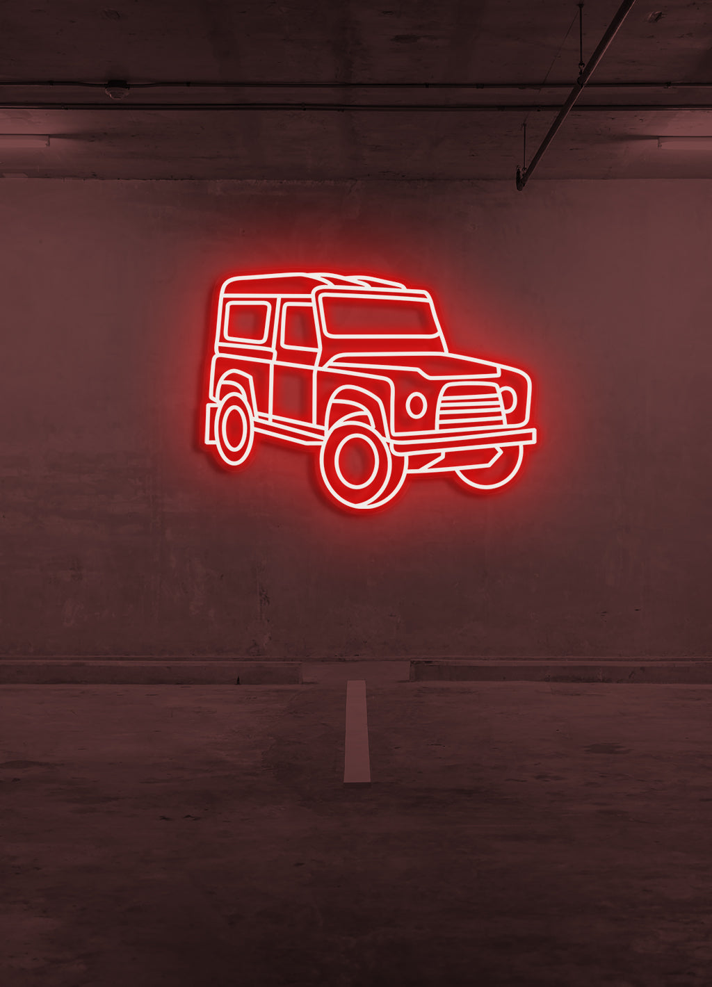 Offroad car - LED Neon skilt