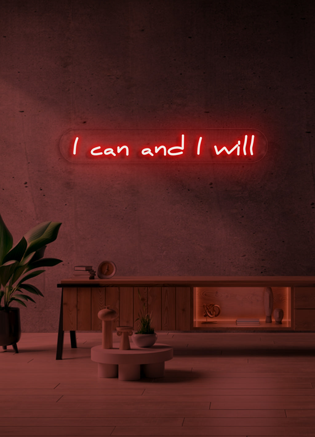 Jag kan och jag kommer - LED Neon skilt