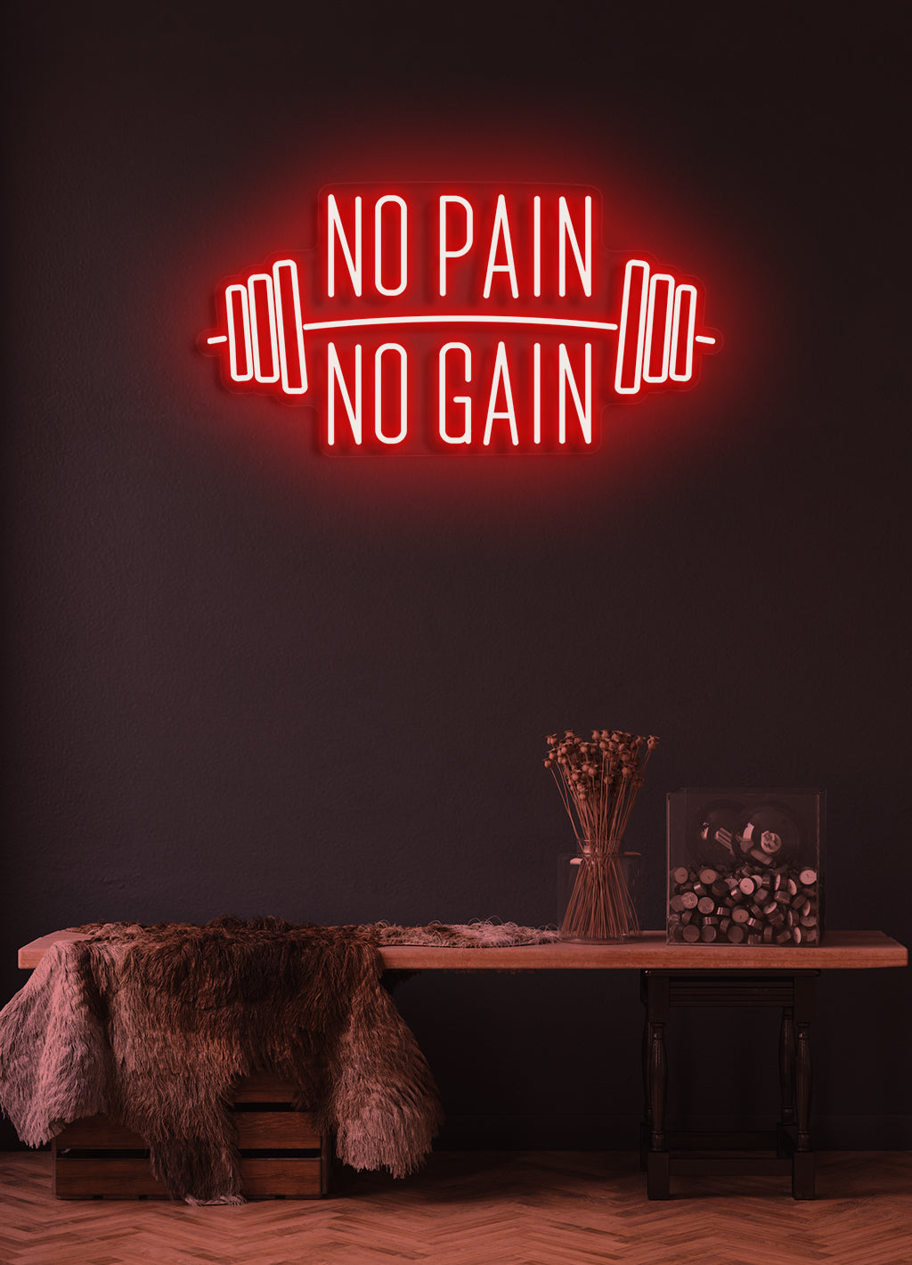 No pain, No gain - LED Neon skilt