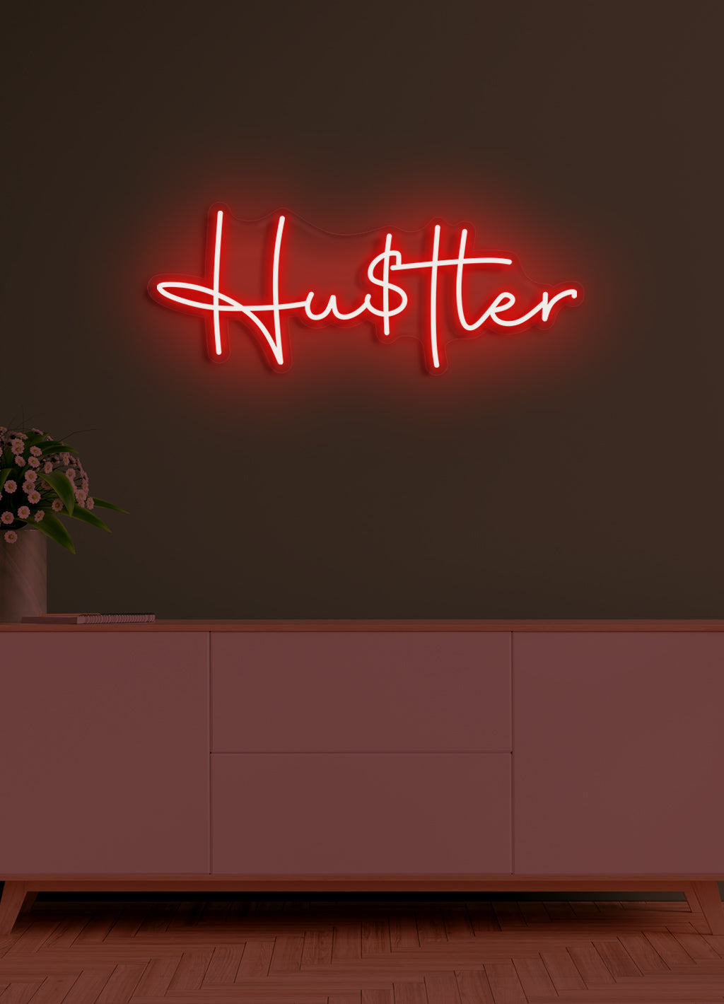 Hustle - LED neonskylt