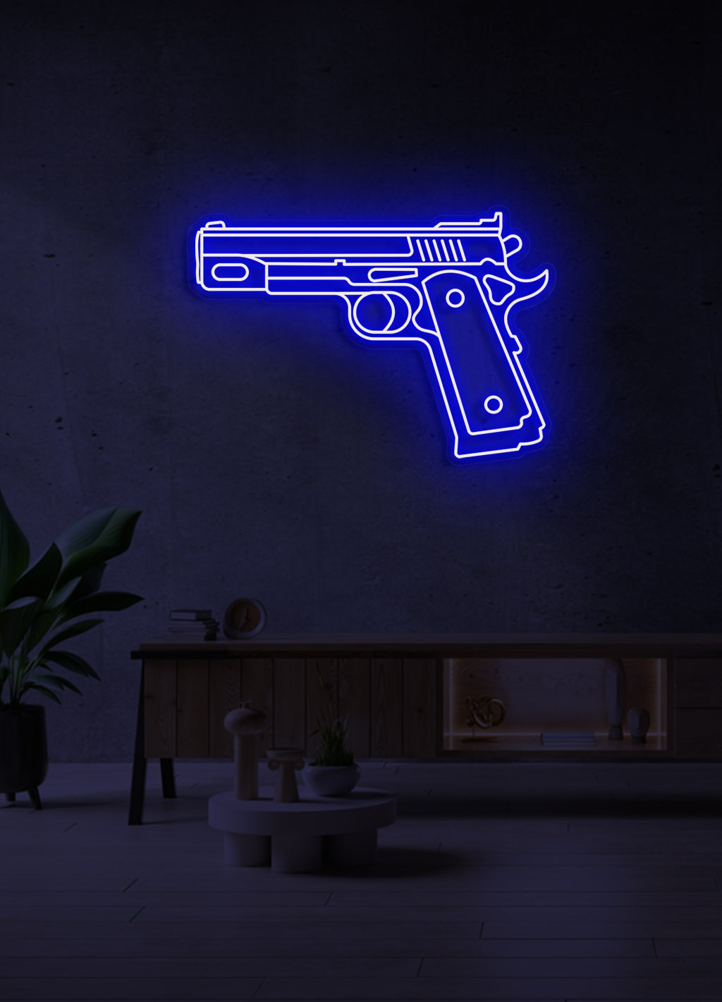 Gun - LED Neon skilt