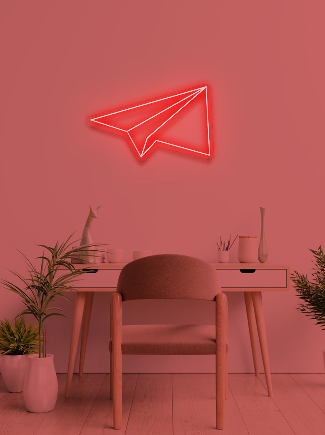 Paper plane - LED Neon skilt