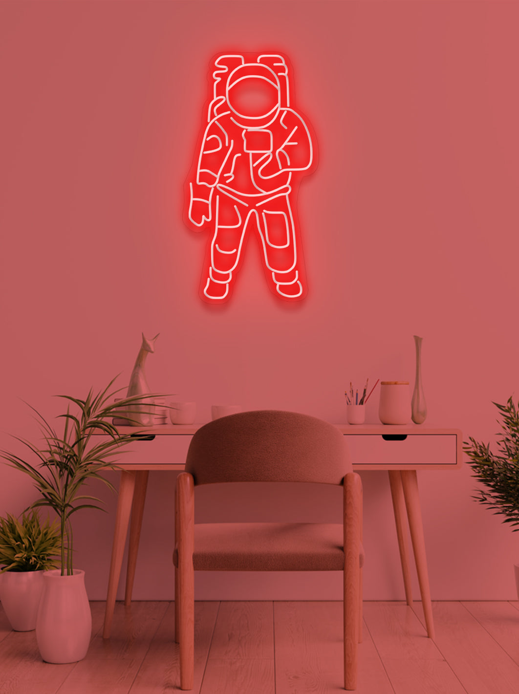 Astronaut - LED Neon skilt