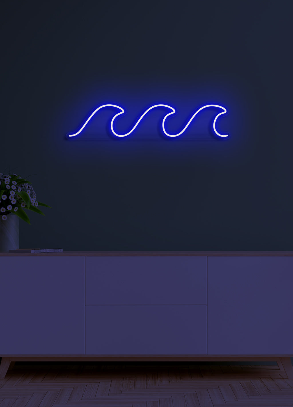 Vågor - LED neonskylt