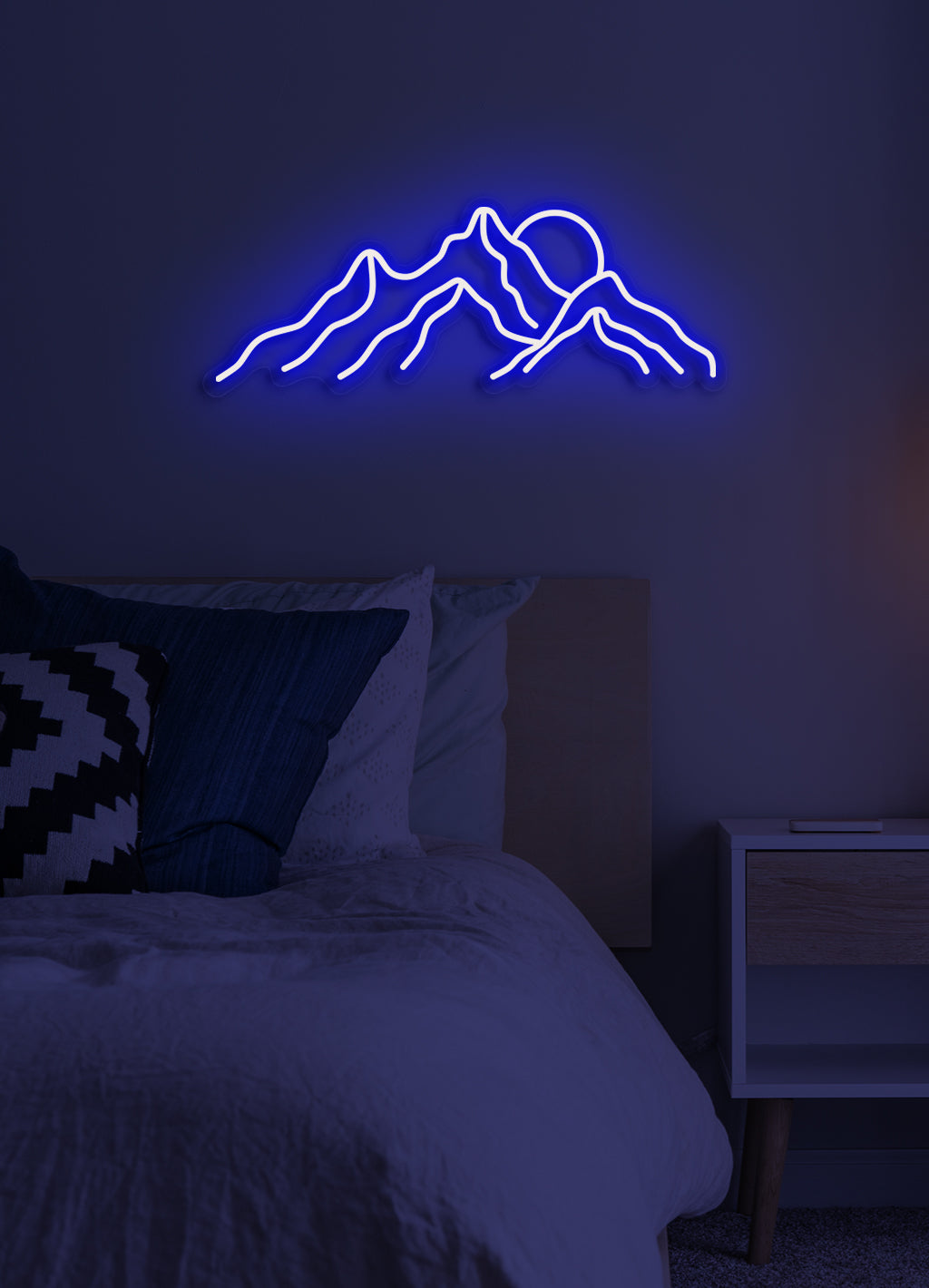 Mountain sunrise - LED Neon skilt