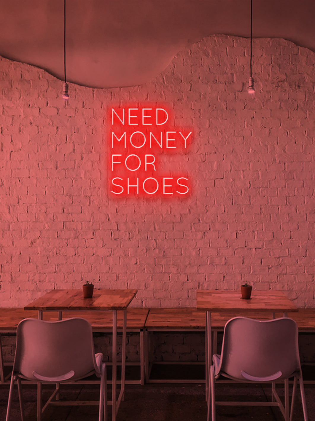 Need money for shoes - LED Neon skilt