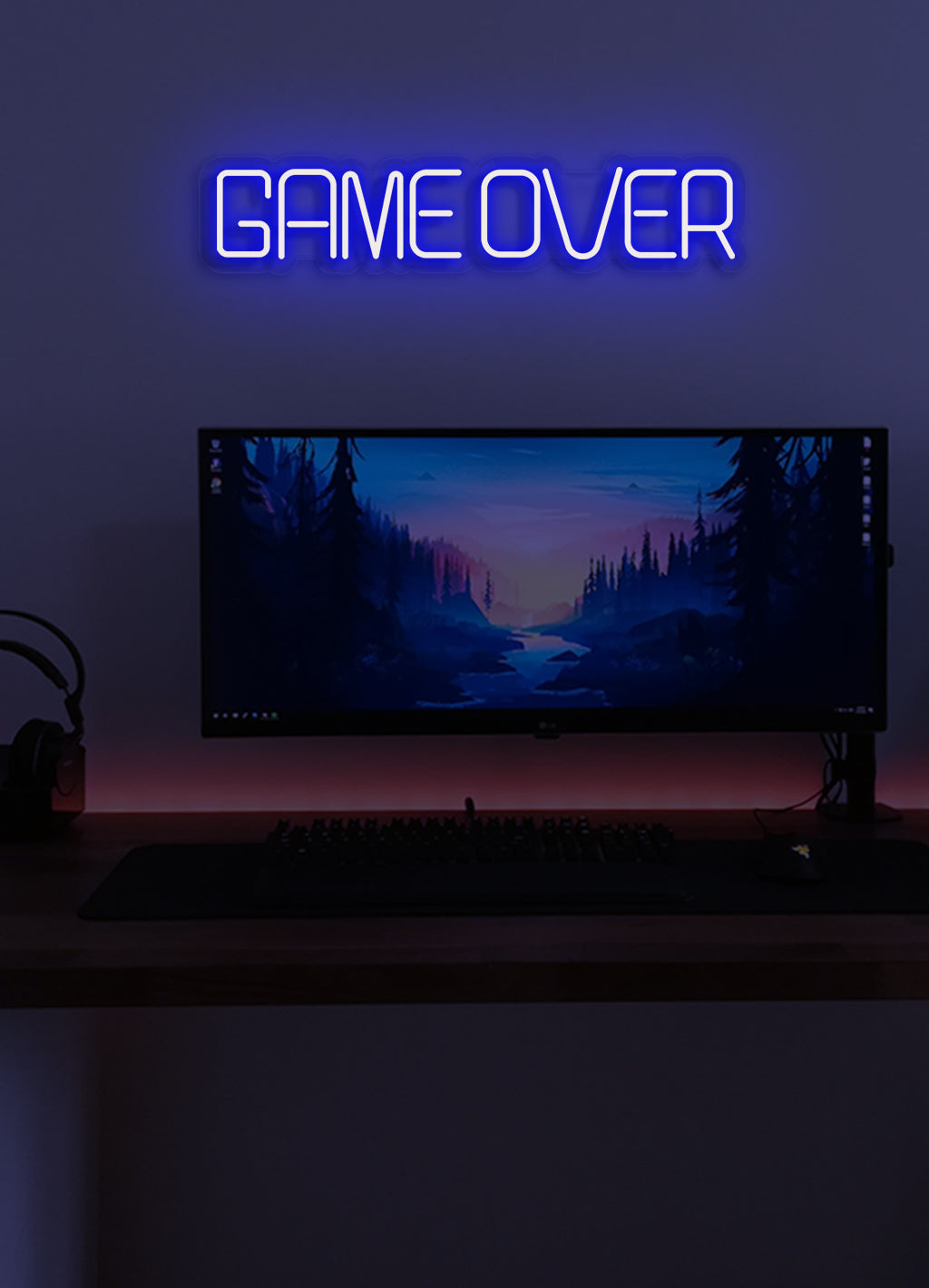 Game over - LED Neon skilt