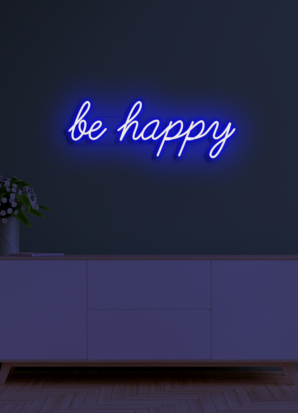 Be happy - LED Neon skilt