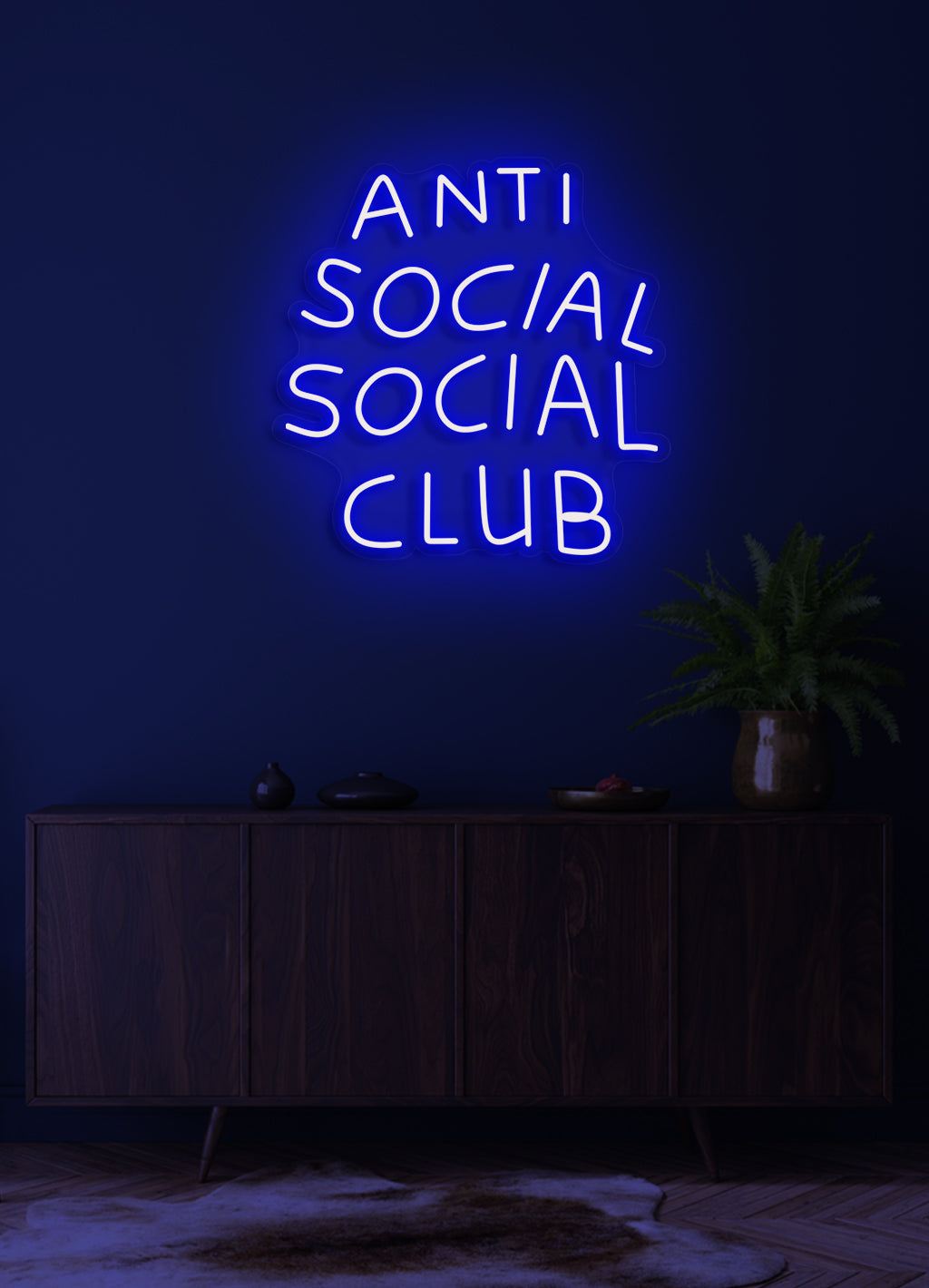 Anti social social club - LED neonskylt