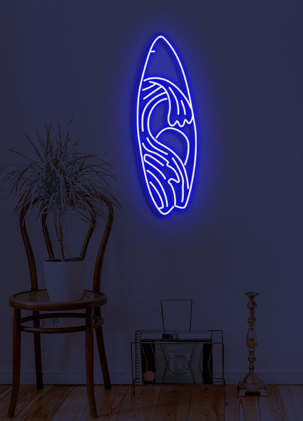 Surf board - LED Neon skilt