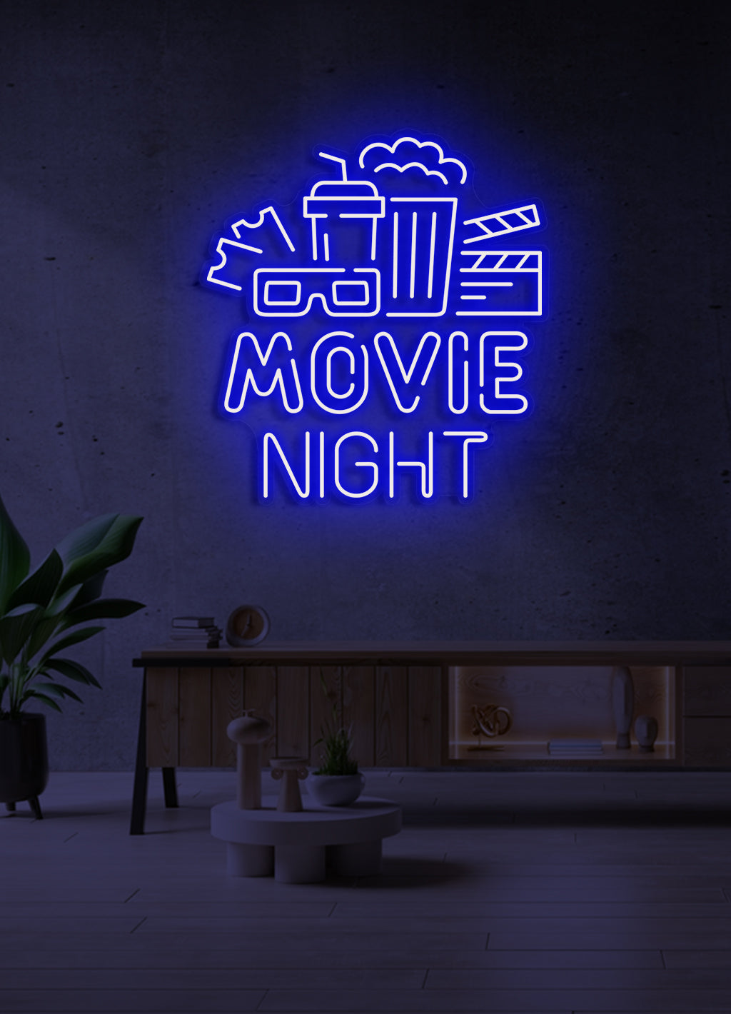 Movie Night - LED Neon skilt