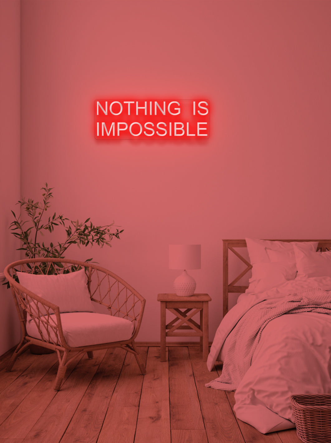 Nothing is impossible - Uppercase LED Neon skilt