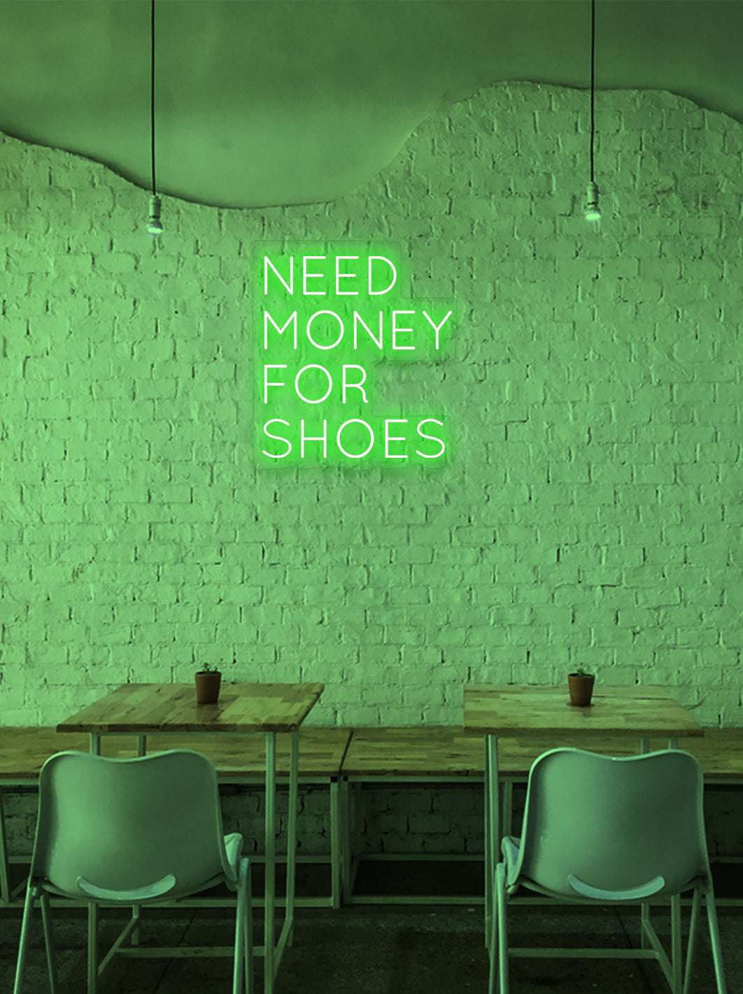 Need money for shoes - LED Neon skilt