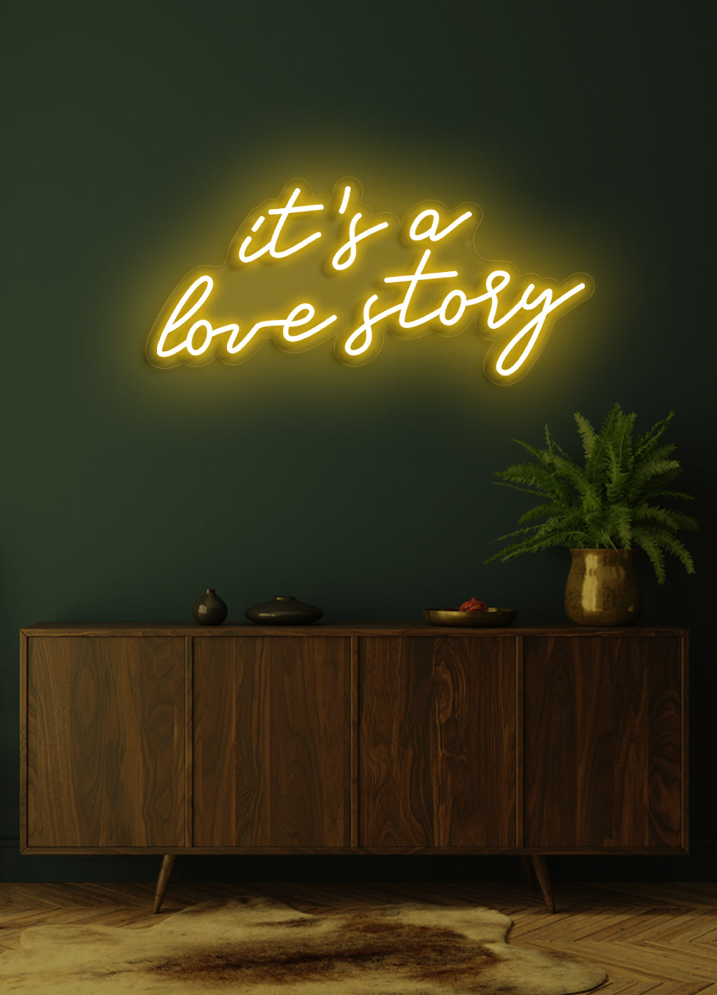 It's a love story - LED Neon skilt