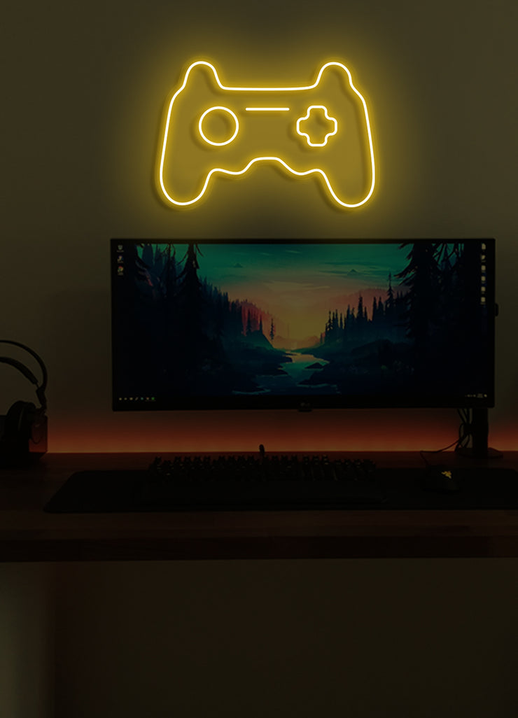 Gaming controller - LED Neon skilt