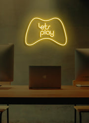 Let's play - LED Neon skilt