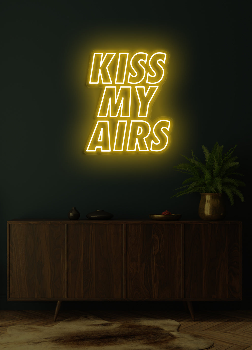 Kiss My Airs - LED Neon skilt