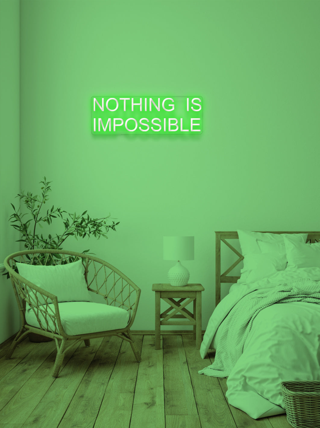 Nothing is impossible - Uppercase LED Neon skilt