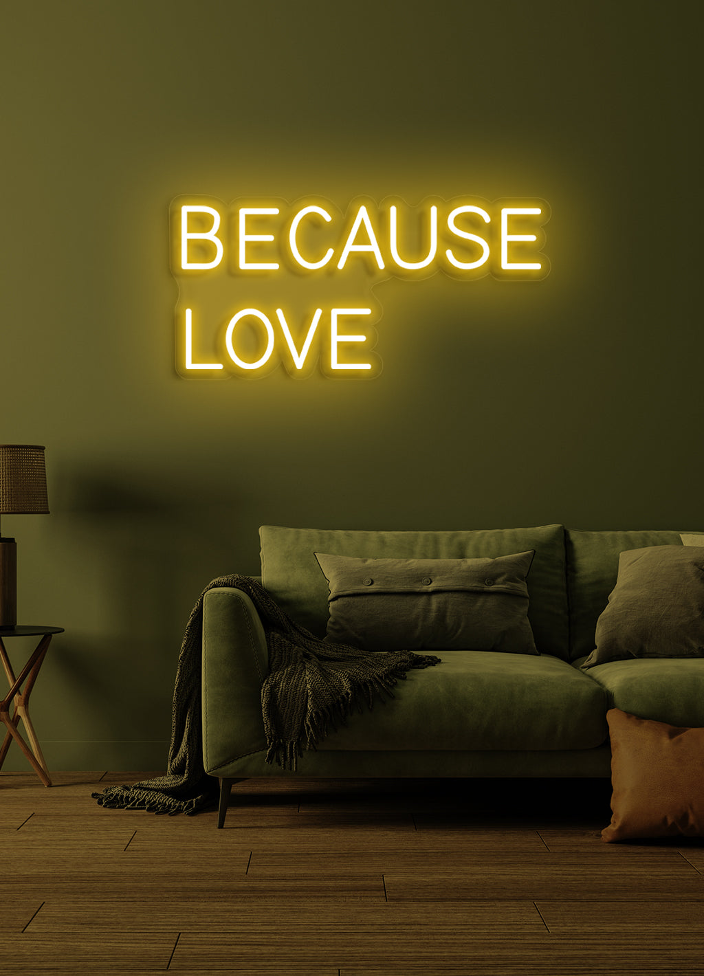 Because love - LED Neon skilt