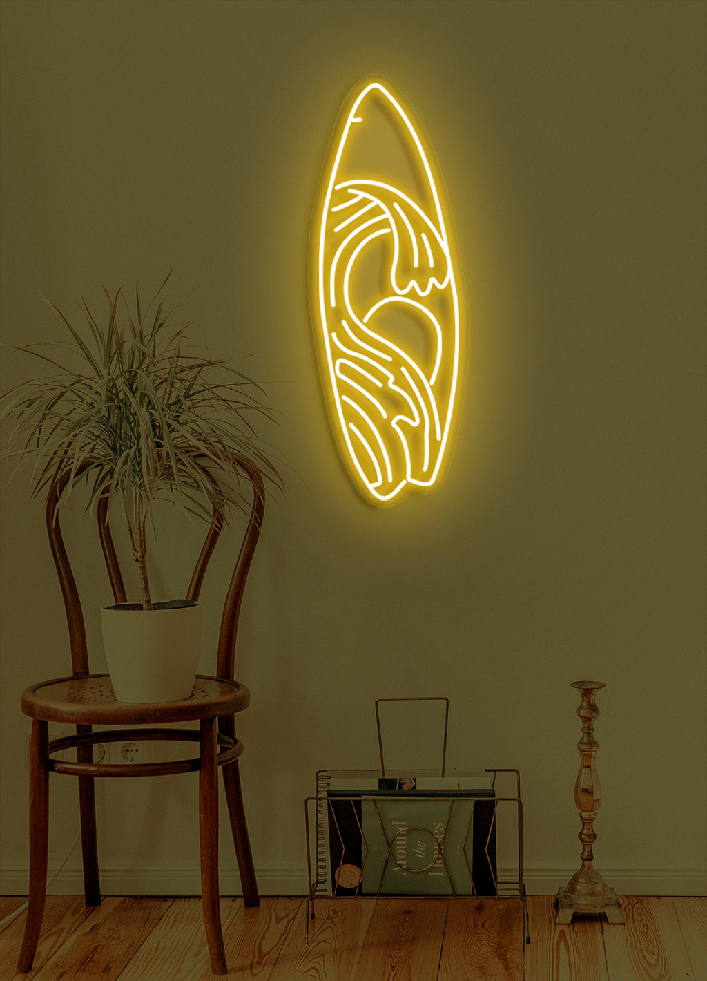 Surf board - LED Neon skilt