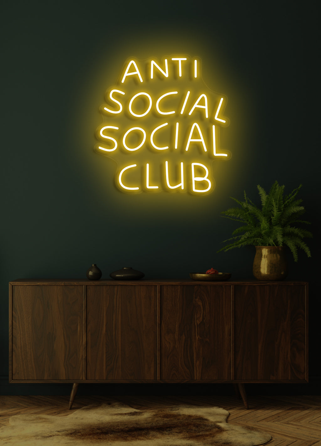 Anti social social club - LED neonskylt