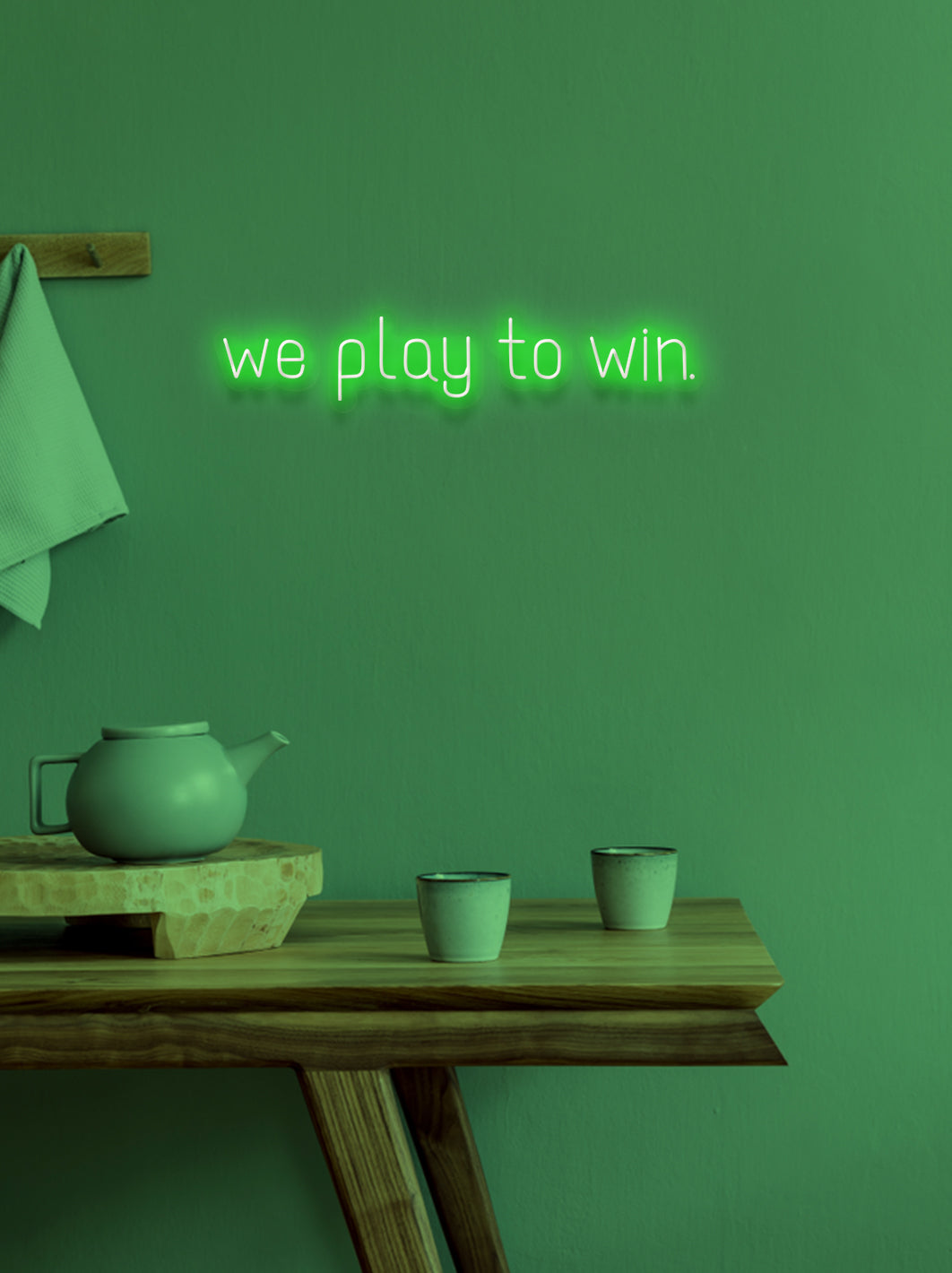 We play to win - LED Neon skilt