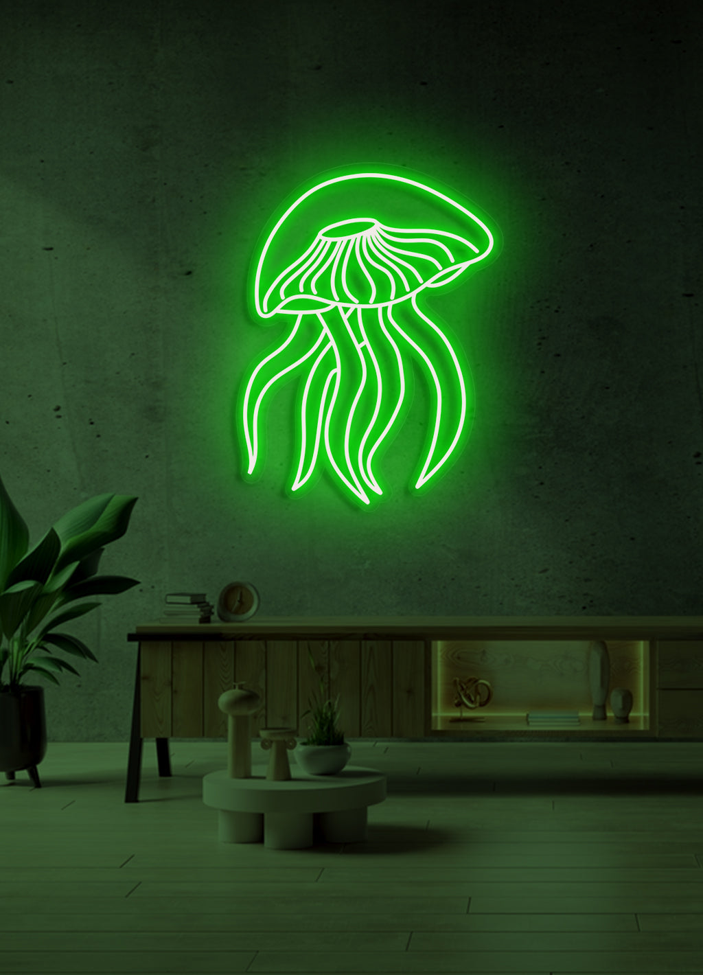 Jellyfish - LED Neon skilt