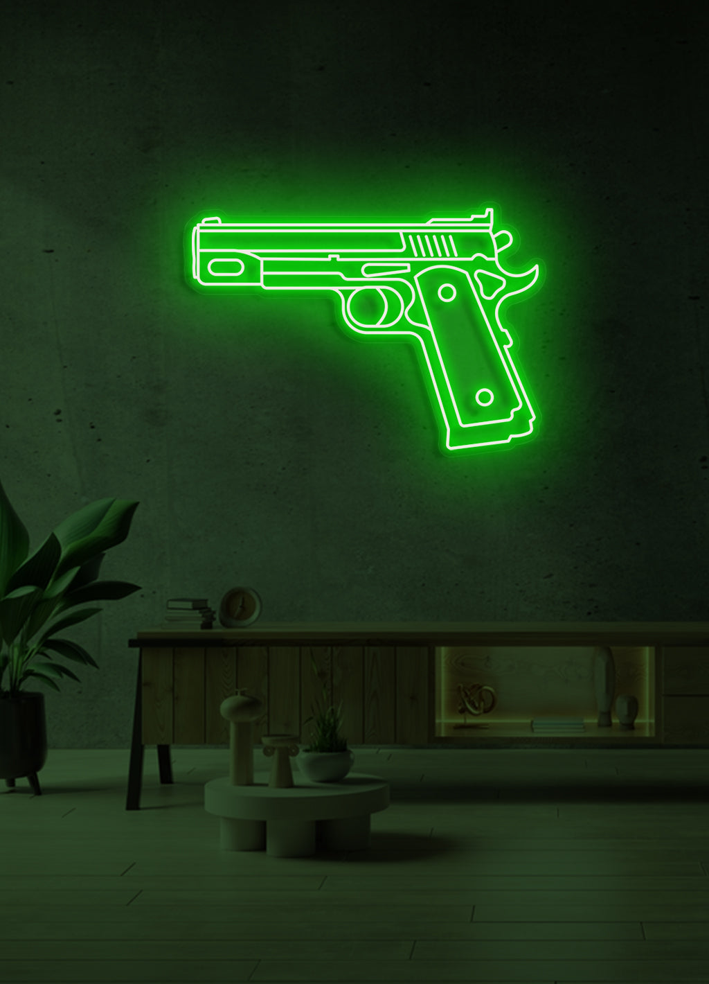 Gun - LED Neon skilt