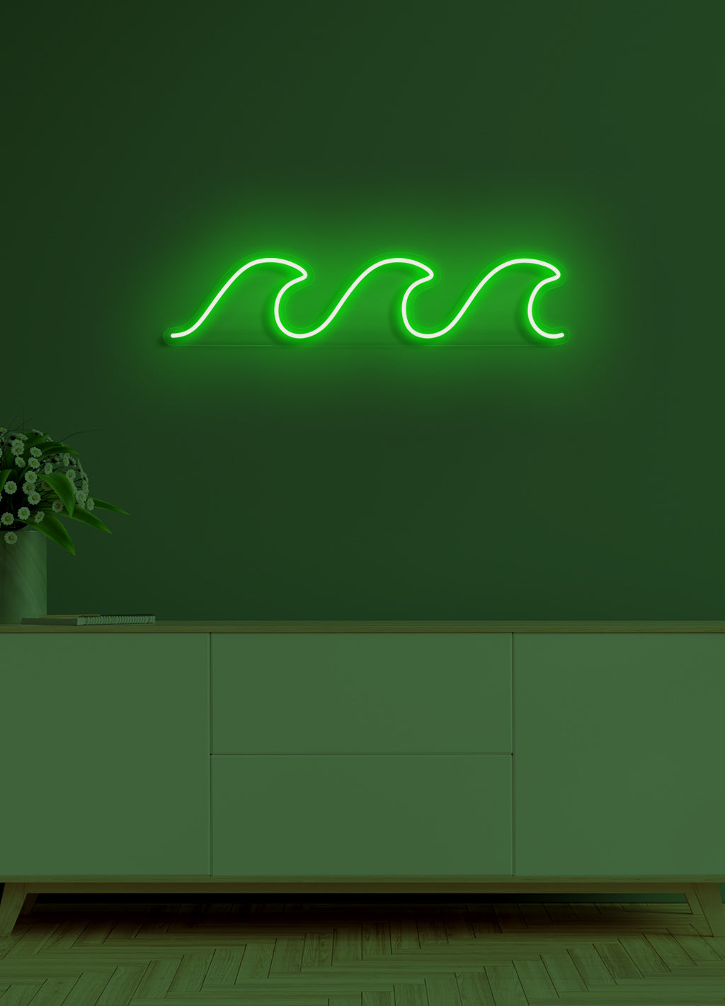 Vågor - LED neonskylt