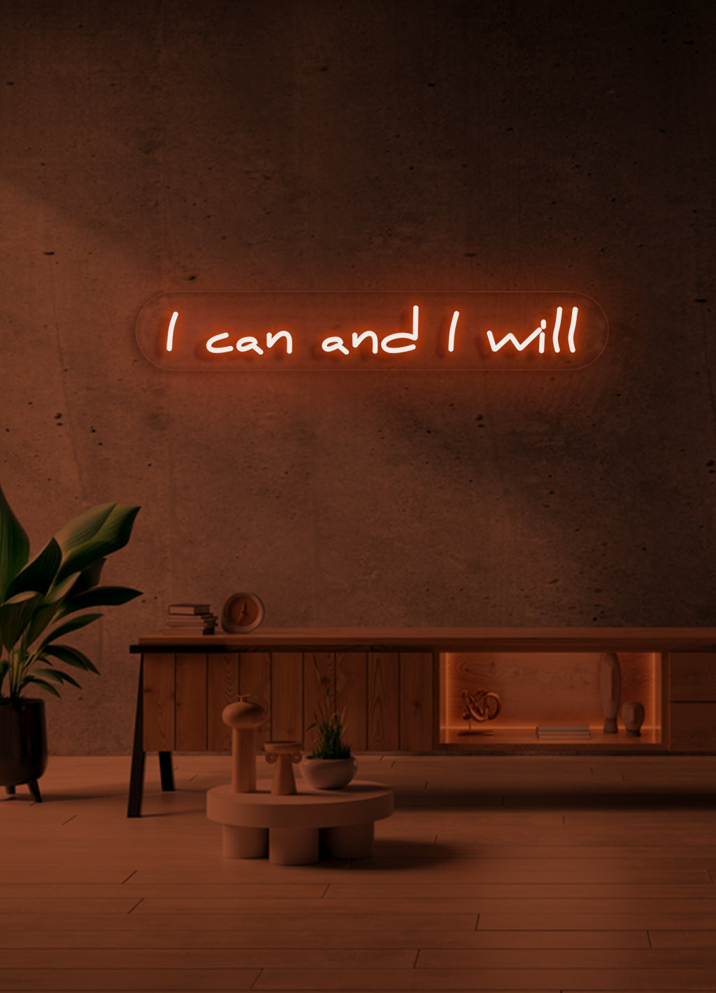 Jag kan och jag kommer - LED Neon skilt