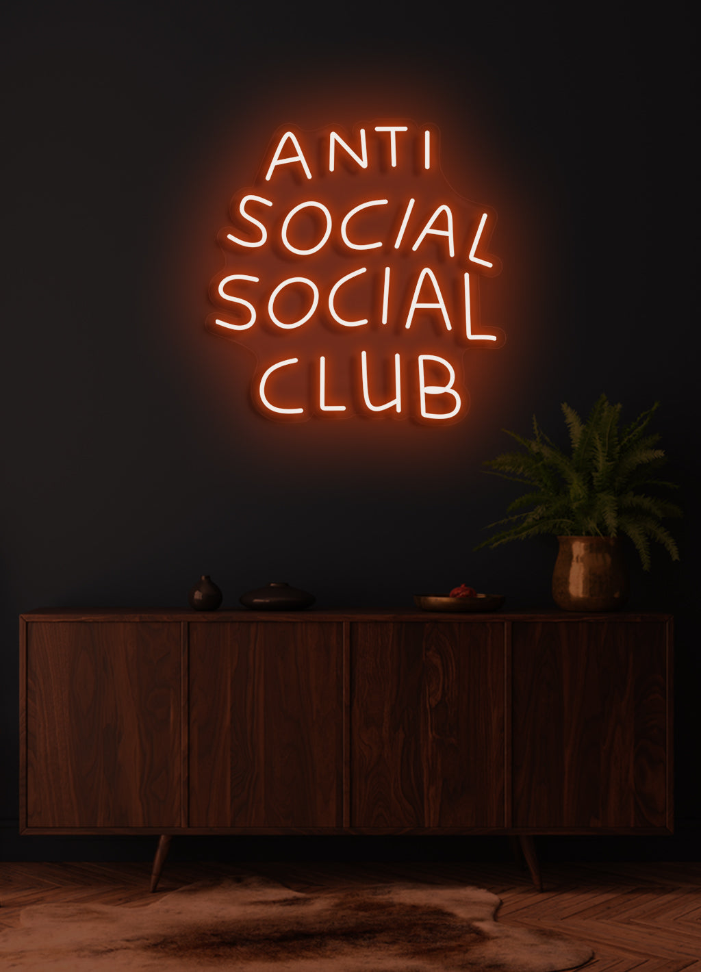 Anti social social club - LED neonskylt