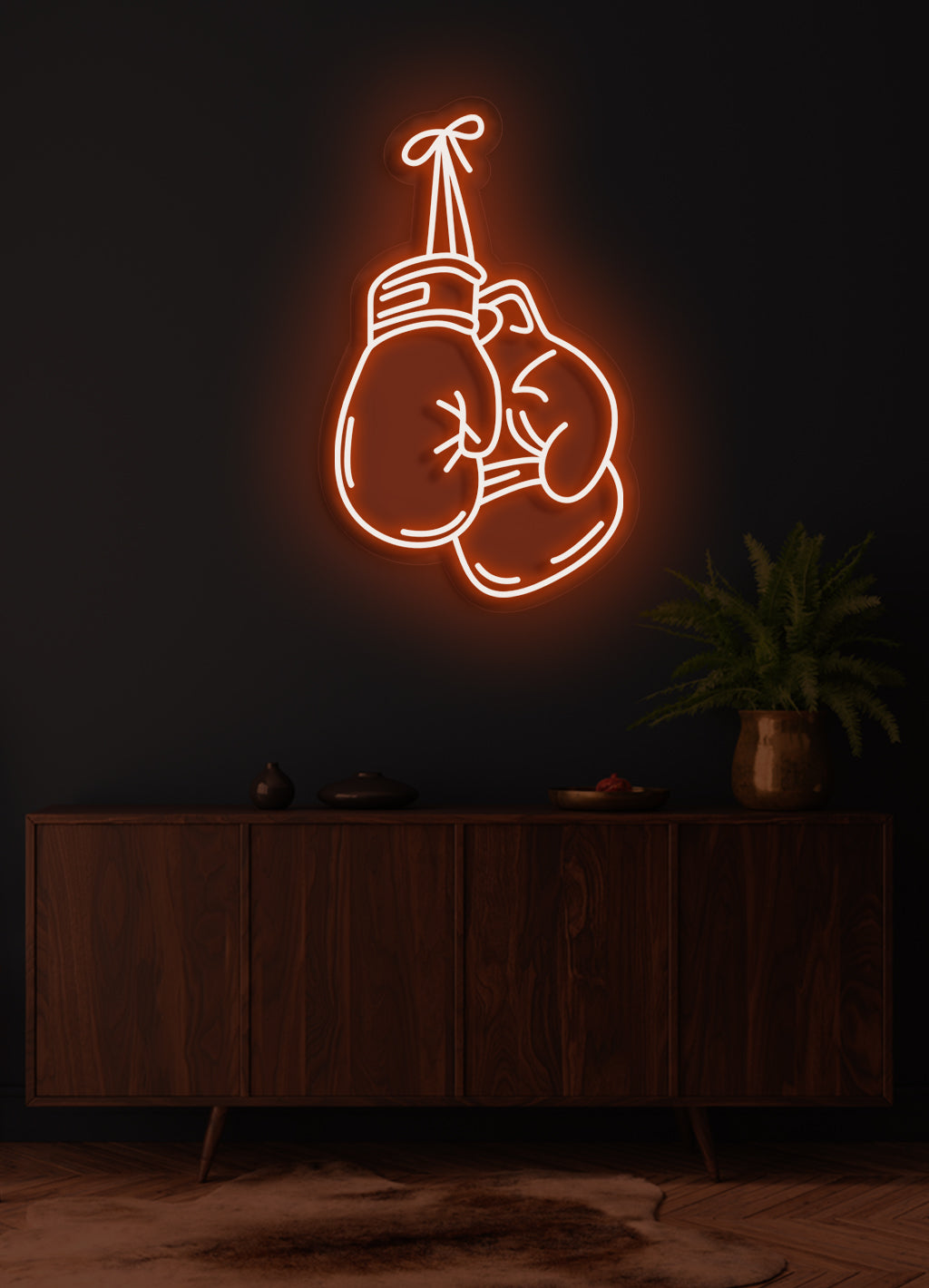 Boxing gloves - LED Neon skilt