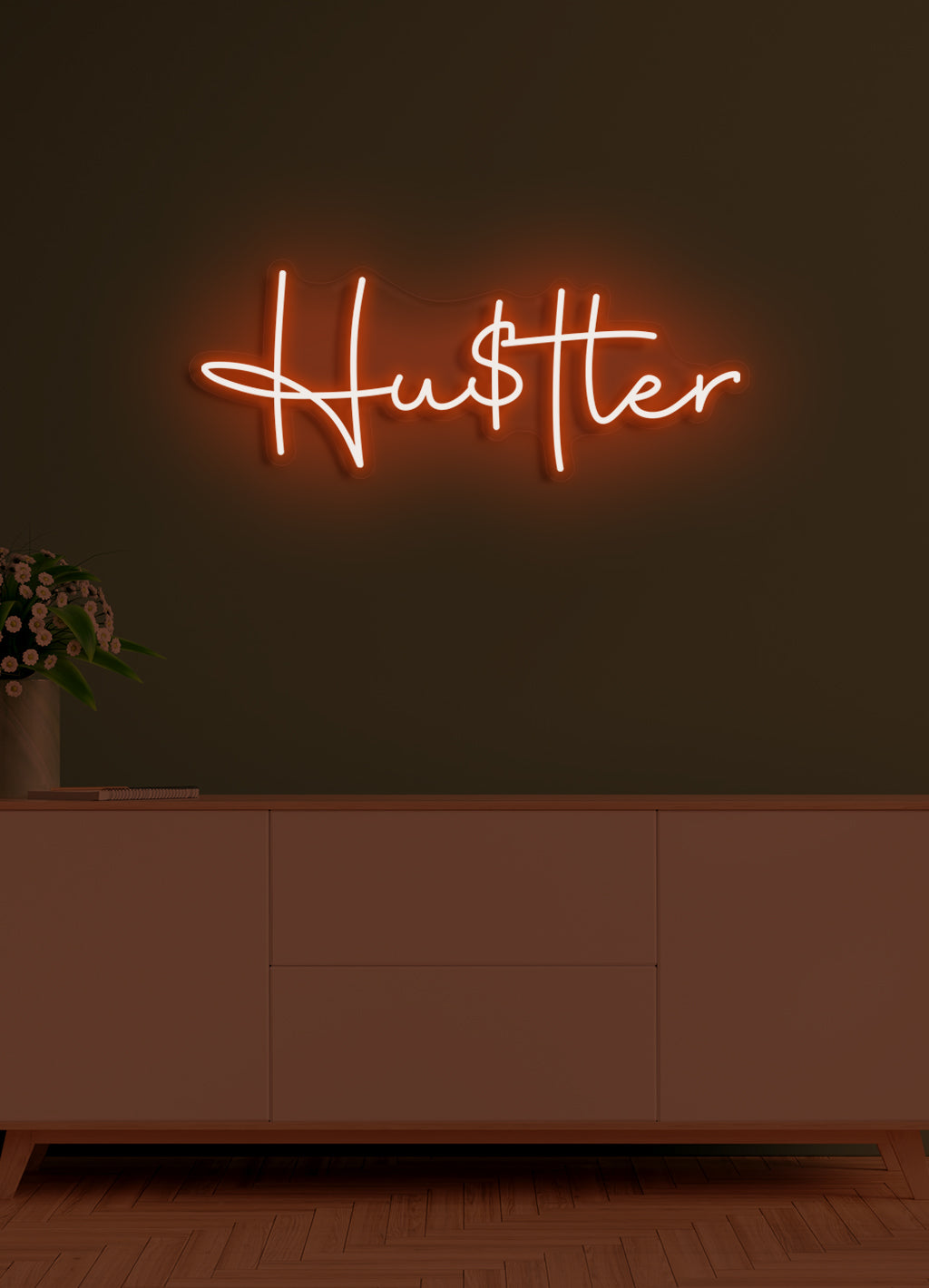Hustle - LED neonskylt