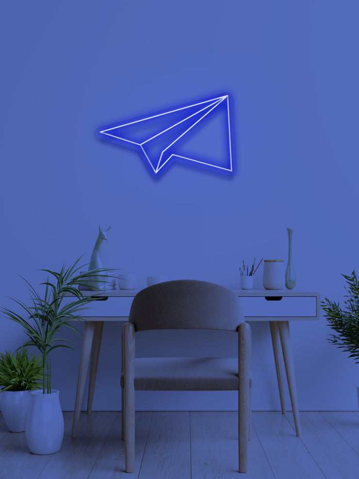 Paper plane - LED Neon skilt