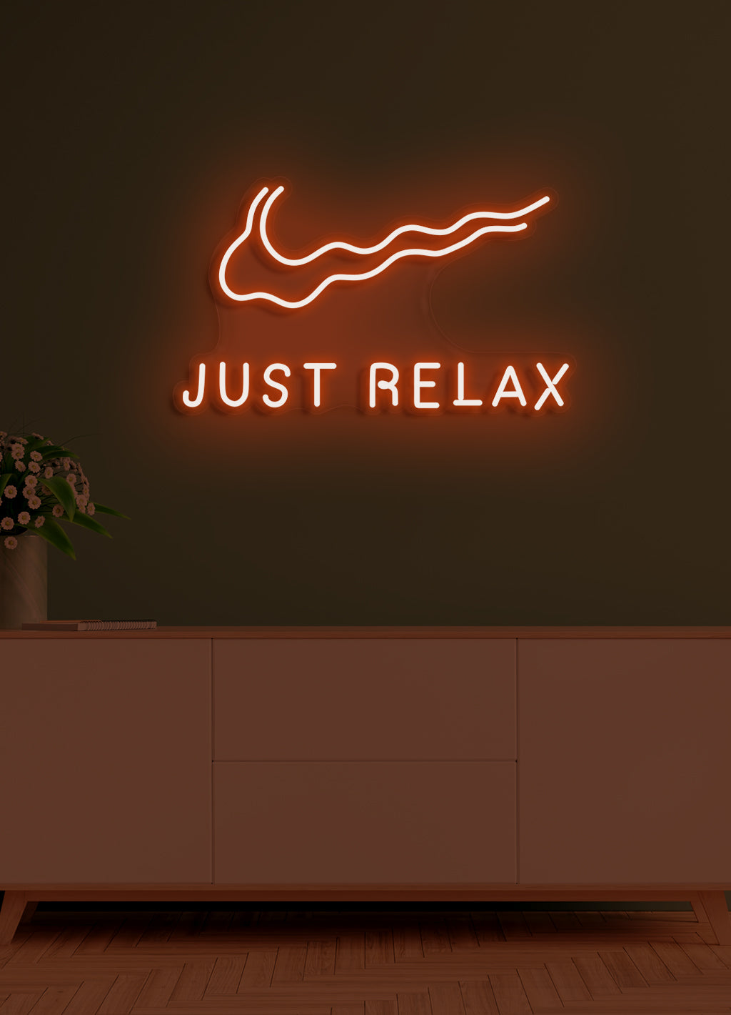 Bara slappna av - LED Neon skilt